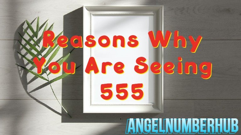 Reasons Why You Are Seeing 555